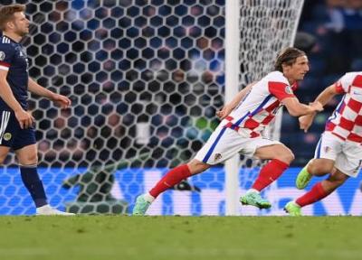 مودریچ، مسن ترین گلزن کرواسی در جام ملت های اروپا